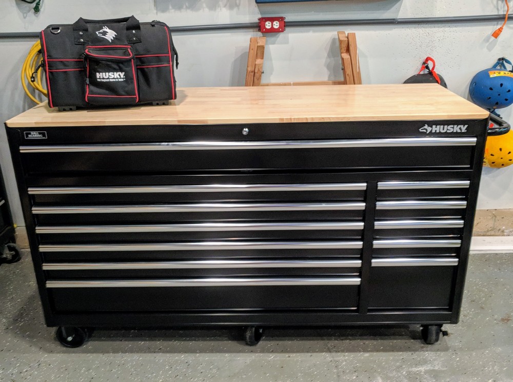 Husky Heavy Duty Tool Chest Workbench Review Model 76812a24