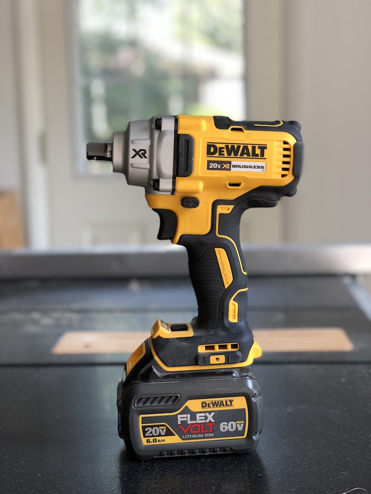 Renewed DEWALT DCF894BR 20V Max Xr 1/2 inches Mid-Range Cordless Impact Wrench with Detent Pin Anvil